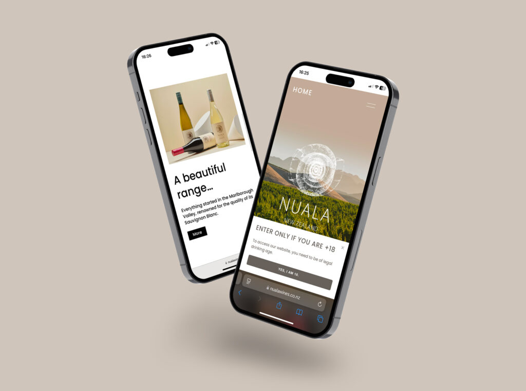 webdesign responsive nuala wines